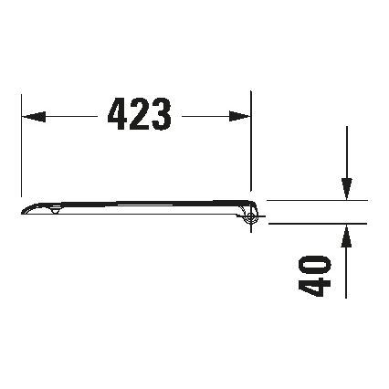 Duravit 67390099 - Abattant WC D-CODE SoftClose 35 x 43,8 cm blanc