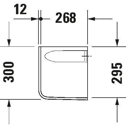 Duravit 8571800002 - Siphonabdeckung D-CODE 30x26,8 cm Keramik/glänzend weiß