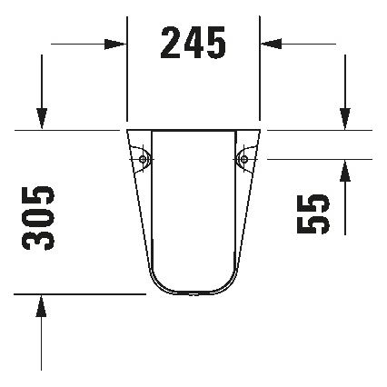 Duravit 8571800002 - Siphonabdeckung D-CODE 30x26,8 cm Keramik/glänzend weiß