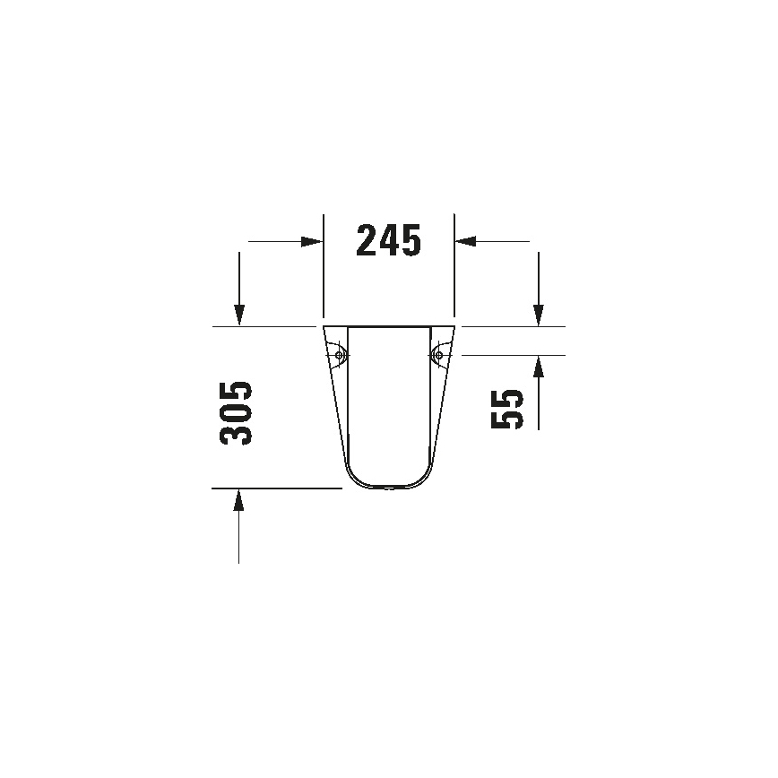 Duravit 8571800002 - Siphonabdeckung D-CODE 30x26,8 cm Keramik/glänzend weiß