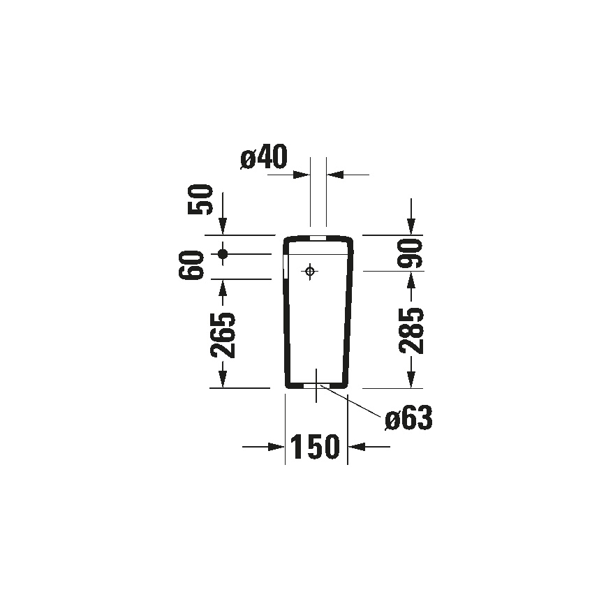 Duravit 927000004 - Citerne de chasse pour WC D-CODE 6/3 l céramique/blanc
