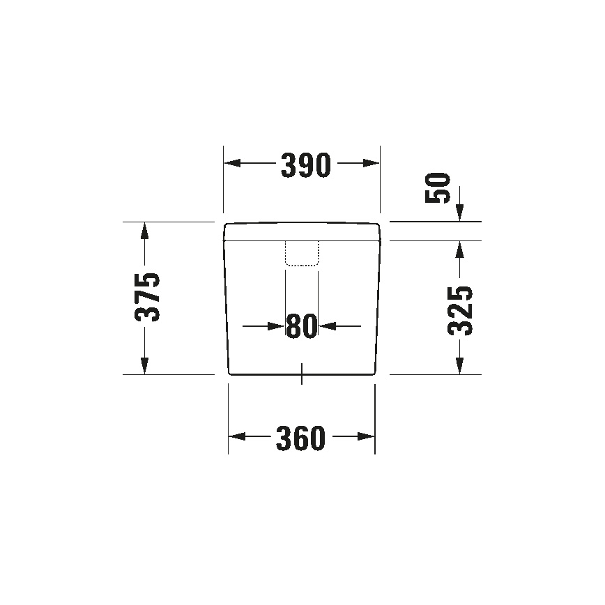 Duravit 927000004 - Spülkasten für WC D-CODE 6/3l Keramik/Weiß