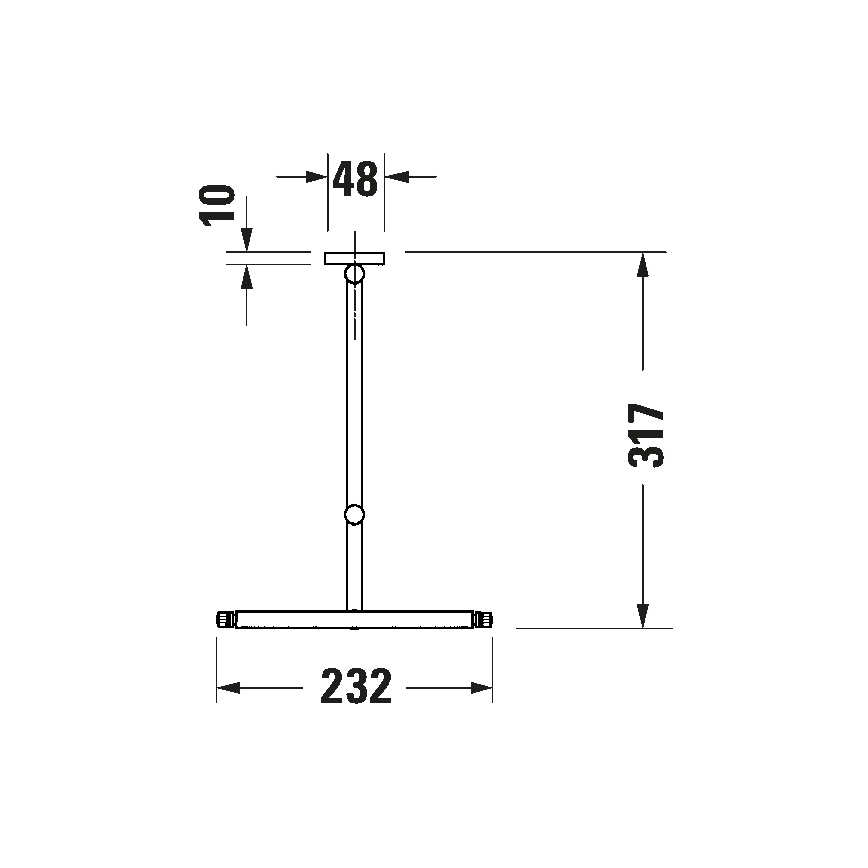 Duravit 99121000 - Specchio cosmetico da parete D-CODE, cromo lucido