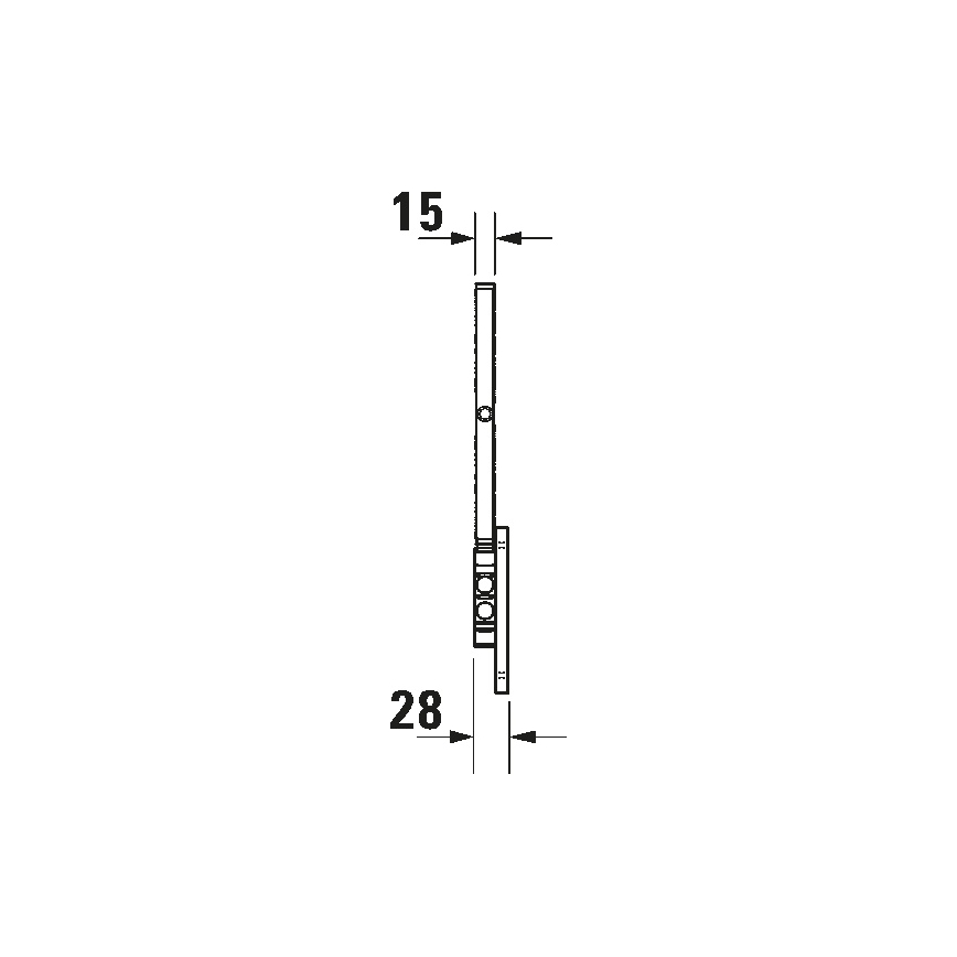 Duravit 99121000 - Specchio cosmetico da parete D-CODE, cromo lucido