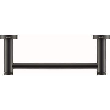 Duravit 99144600 - Poignée de baignoire D-CODE 28,4 cm, noir mat
