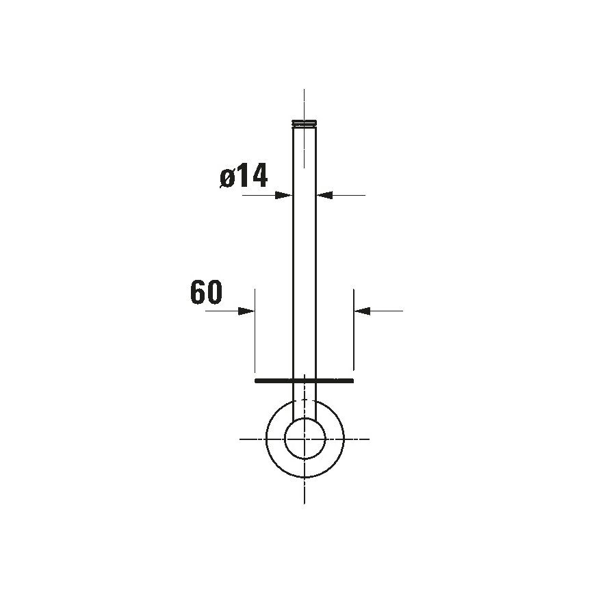 Duravit 99154600 - Porta carta igienica D-CODE nero opaco