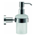 Duravit 99161000 - Dispenser da parete per sapone D-CODE 390 ml vetro opalino/cromo lucido