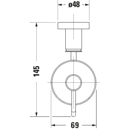 Duravit 99164600 - Dispenser da parete per sapone D-CODE 390 ml, vetro opalino/nero opaco