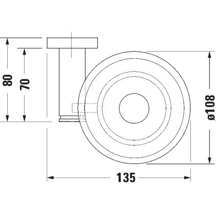 Duravit 99184600 - Portasapone da parete D-CODE destro, nero opaco