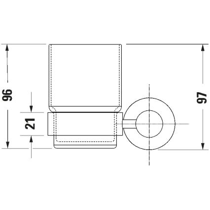 Duravit 99204600 - Wandhalter für Zahnbürsten D-CODE rechts matt schwarz