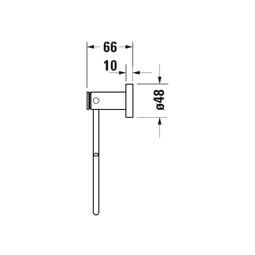 Duravit 99211000 - Porte-serviettes mural D-CODE chrome brillant