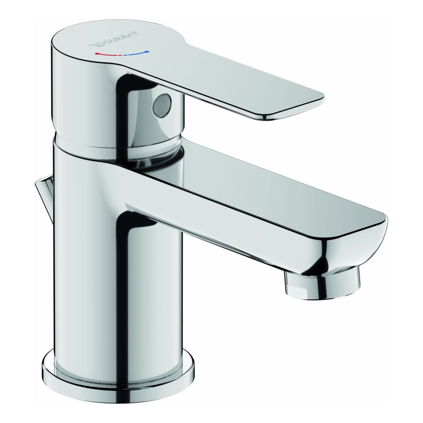 Duravit DC1013001010 - Miscelatore per lavabo con piletta D-CODE, cromo lucido