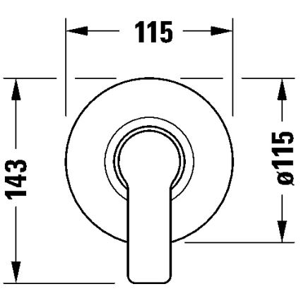 Duravit DC4210007010 - Miscelatore doccia da incasso D-CODE cromo lucido