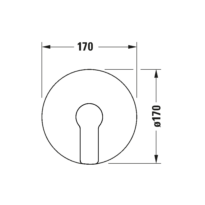 Duravit DC4210010010 - Unterputz-Duscharmatur D-CODE, glänzender Chrom