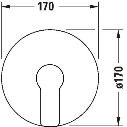 Duravit DC4210010046 - Mitigeur de douche encastré D-CODE noir mat