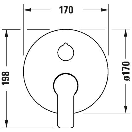 Duravit DC4210012010 - Mitigeur de douche pour installation encastrée D-CODE, chrome brillant