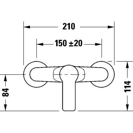Duravit DC4230001046 - Miscelatore per doccia D-CODE nero opaco