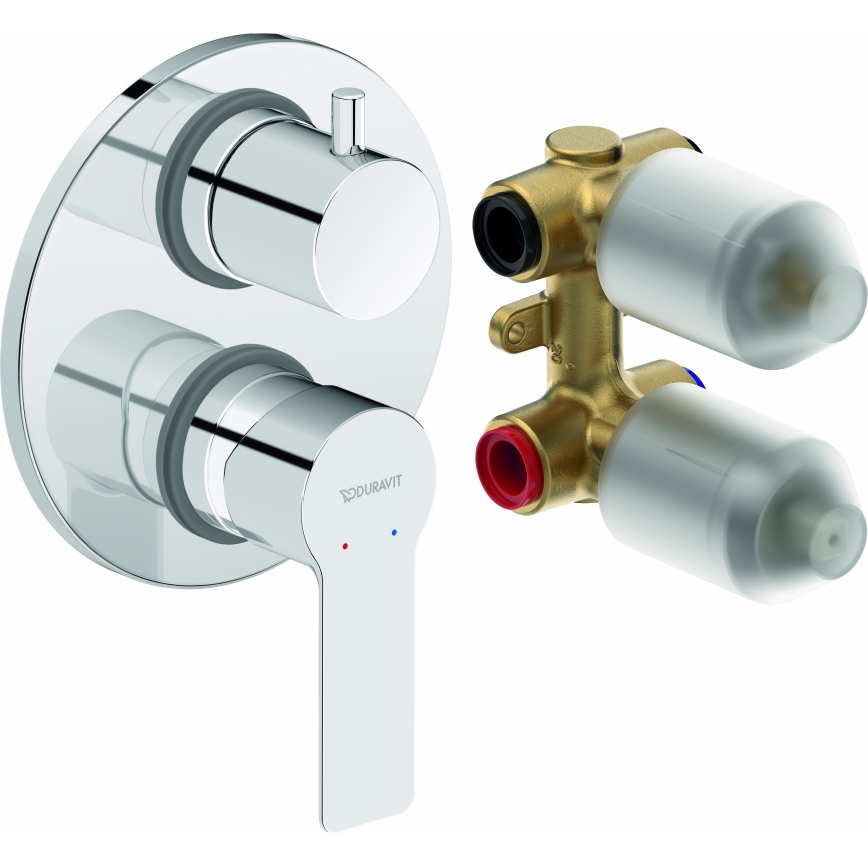Duravit DC5210008010 - Duscharmatur zur Unterputzmontage D-CODE Hochglanz-Chrom