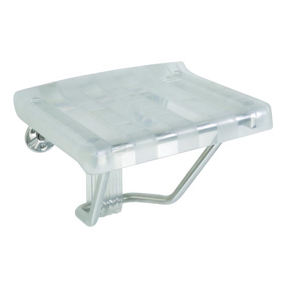 Duschsitz 38x46 cm silber