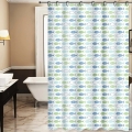 Duschvorhang TORO PREMIUM 178x199 cm blau/grün