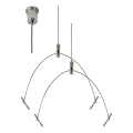 e2 elektro - Kit de câbles de suspension 150 cm, chrome brillant