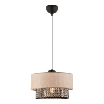 ECHO Hängeleuchte 1xE27/60W/230V beige/grau
