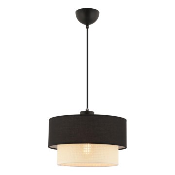 ECHO Pendelleuchte 1xE27/60W/230V Schwarz/Creme