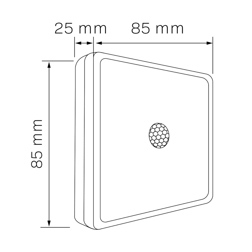 Éclairage de meubles avec un détecteur LED/1,5W/4,5V 3xAA chrome mat