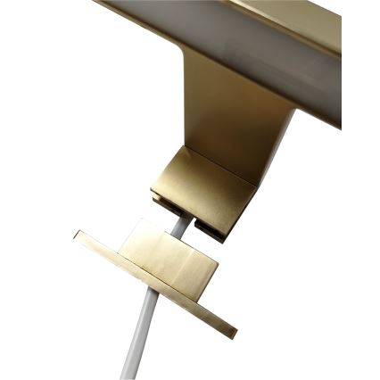 Éclairage de miroir salle de bain LED/8W/230V 4000K 50 cm IP44 or mat