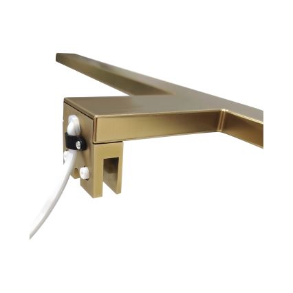 Éclairage de miroir salle de bain LED/8W/230V 4000K 50 cm IP44 or mat