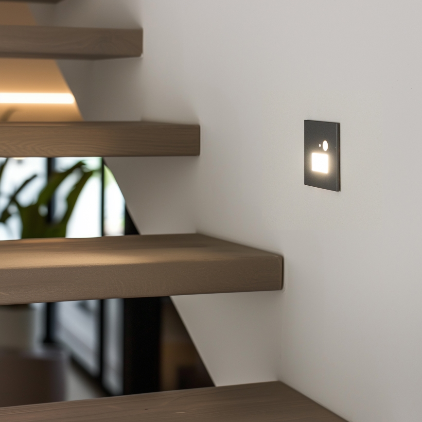Éclairage d'escalier avec détecteur de mouvement LED/1,5W/230V 3000K/4000K/6500K