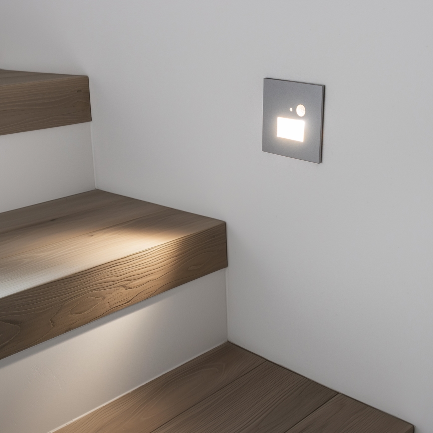 Éclairage d'escalier avec détecteur de mouvement LED/1,5W/230V 3000K/4000K/6500K