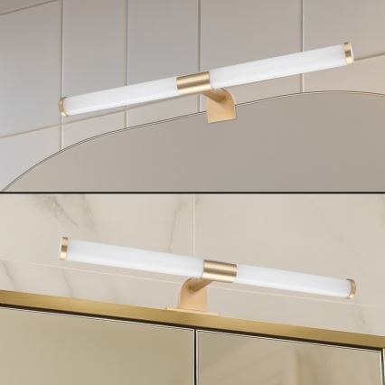 Éclairage LED 2-en-1 pour miroir de salle de bains APA LED/6W/230V 40 cm IP44 doré