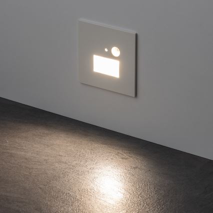 Luminaire LED pour escalier avec détecteur de mouvement et capteur crépusculaire LED/1,5W/230V 3000/4000/6500K blanc