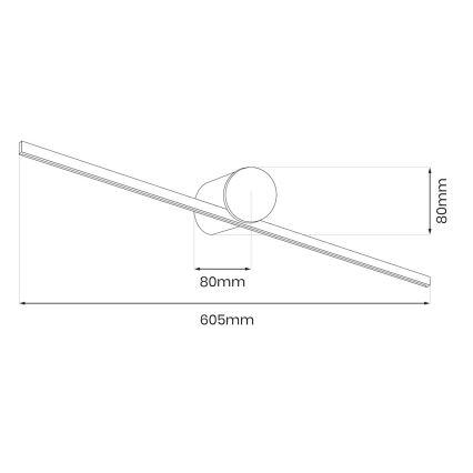 Éclairage LED pour miroir de salle de bains ARTIST LED/9W/230V 60 cm IP44 blanc