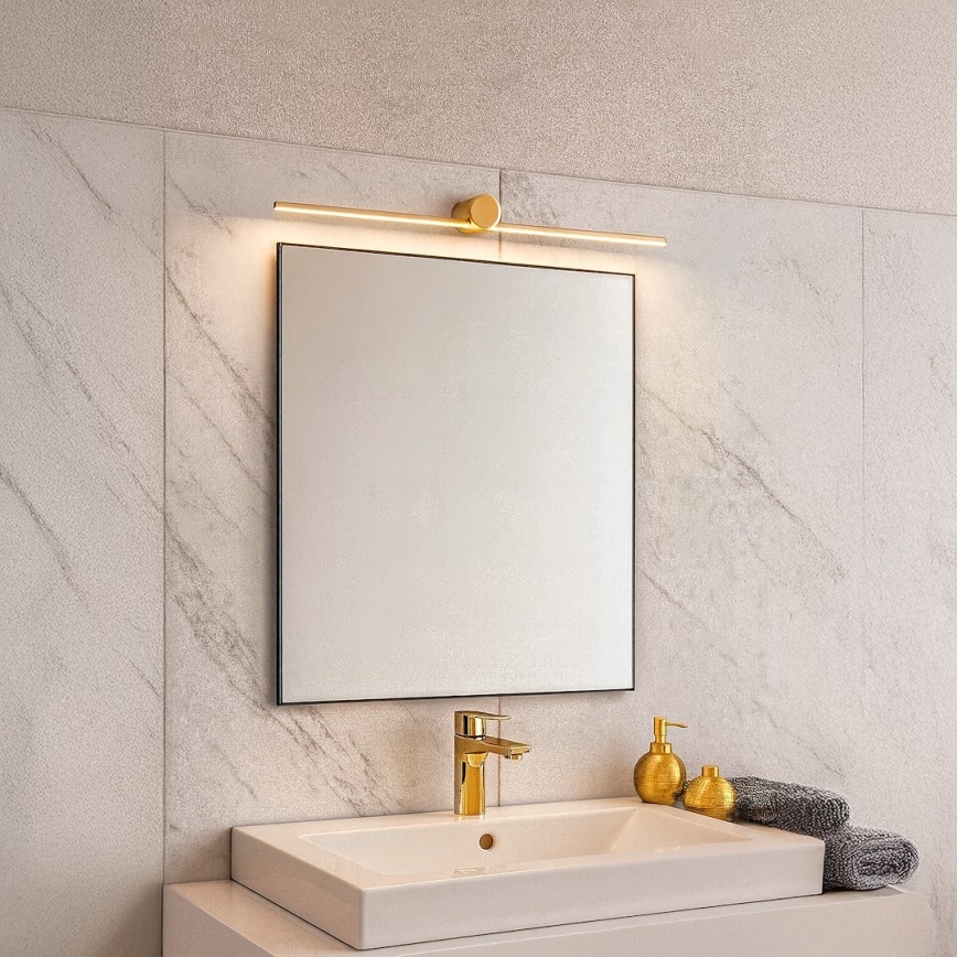 Éclairage LED pour miroir de salle de bains ARTIST LED/9W/230V 60 cm IP44 doré