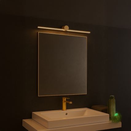 Éclairage LED pour miroir de salle de bains ARTIST LED/9W/230V 60 cm IP44 doré