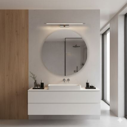 Éclairage miroir LED KLIMT LED/12W/230V 3000/4000/6000K 60 cm IP44 chrome brillant