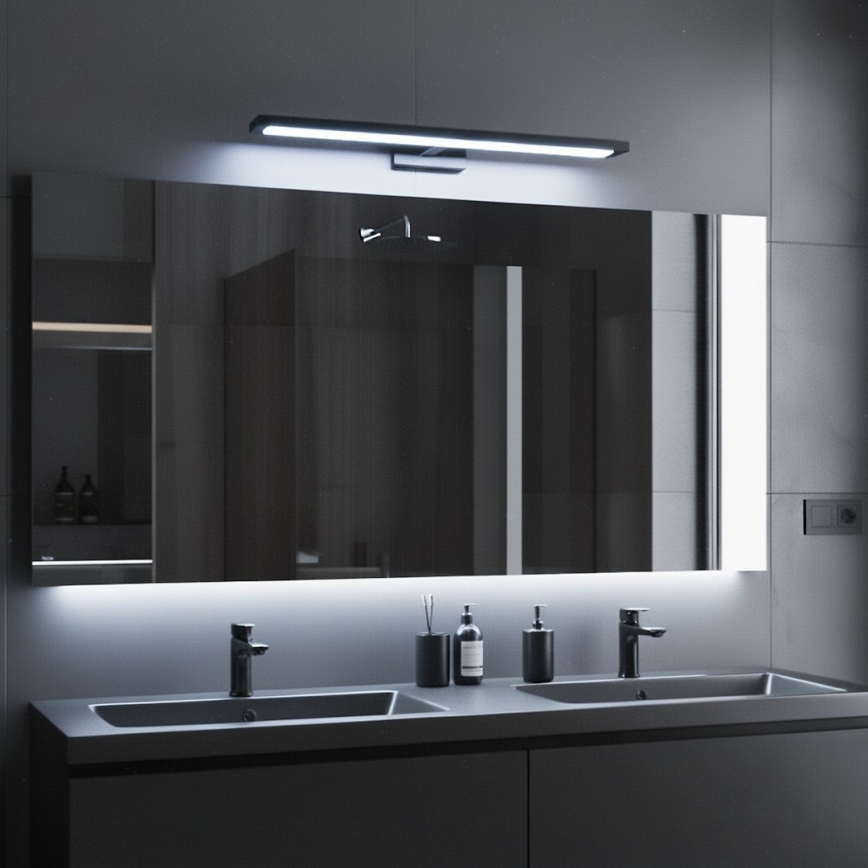 Éclairage LED pour miroir de salle de bains KLIMT LED/12W/230V 3000/4000/6000K 60 cm IP44 noir