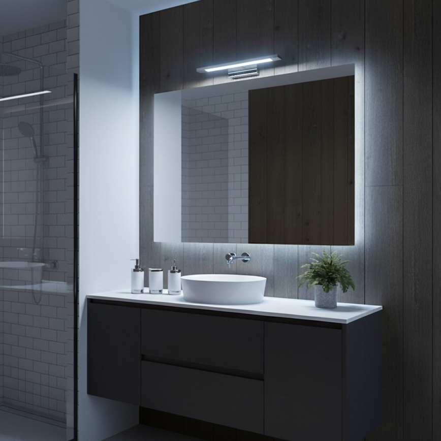 Applique LED pour miroir de salle de bains KLIMT LED/8W/230V 3000/4000/6000K 40 cm IP44 chromé brillant