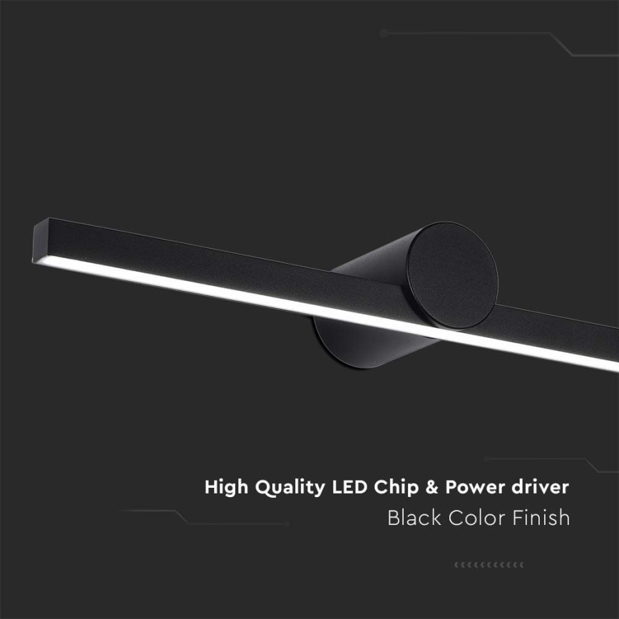 Éclairage LED pour miroir de salle de bains LED/10W/230V 3000K IP65 noir