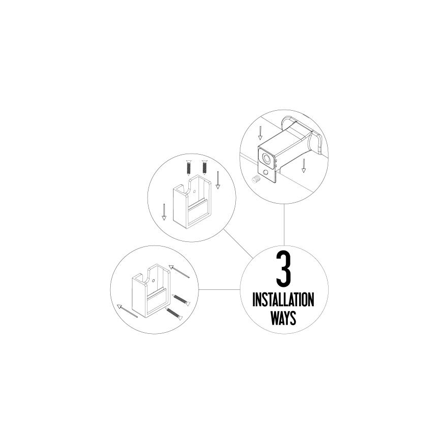 Éclairage LED pour miroir de salle de bains LED/10W/230V 45 cm IP44 noir