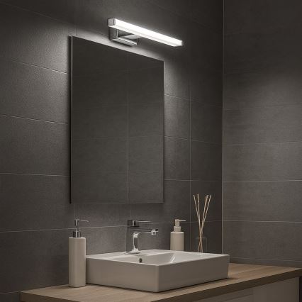 Éclairage LED pour miroir de salle de bains MIRORE LED/5W/230V 30 cm IP44 chrome brillant