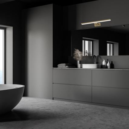 Éclairage LED pour miroir de salle de bains SHINE LED/13,8W/230V 60 cm IP44 laiton