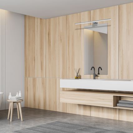 Éclairage LED pour miroir de salle de bains SHINE LED/15W/230V 80 cm IP44 chrome brillant