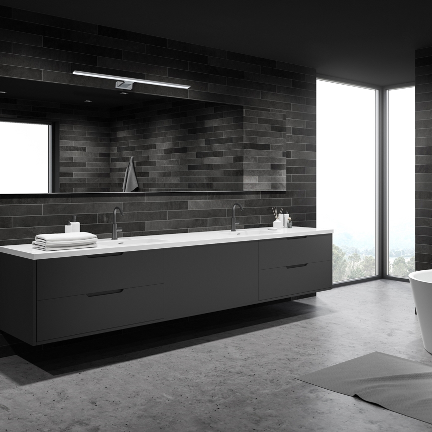 Éclairage LED pour miroir de salle de bains SHINE LED/15W/230V 80 cm IP44 chrome brillant