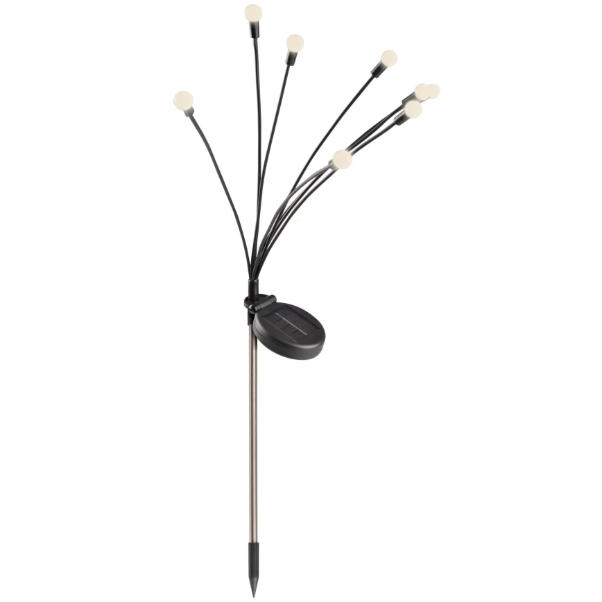 Éclairage solaire FIORINI 8xLED/1,2V 600 mAh IP44 noir