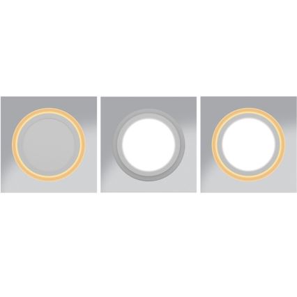 Ecolite DUO-R18W - Spot encastrable LED DUO LED/18W/230V + LED/6W