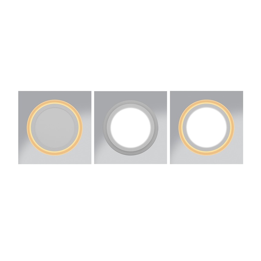Ecolite DUO-R18W - Spot encastrable LED DUO LED/18W/230V + LED/6W