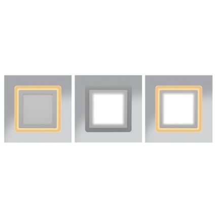 LED Einbauleuchte DUO LED/18W/230V + LED/6W